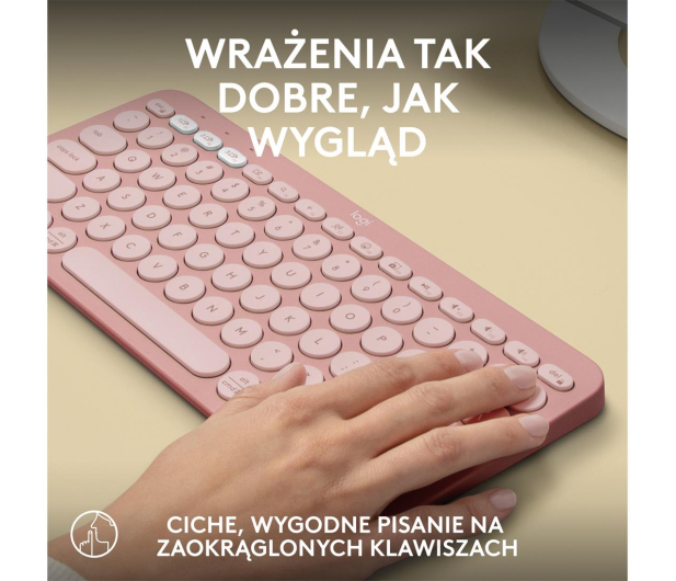 LOGITECH K380s Pebble Keys 2 różowy - 1172753 - zdjęcie 9